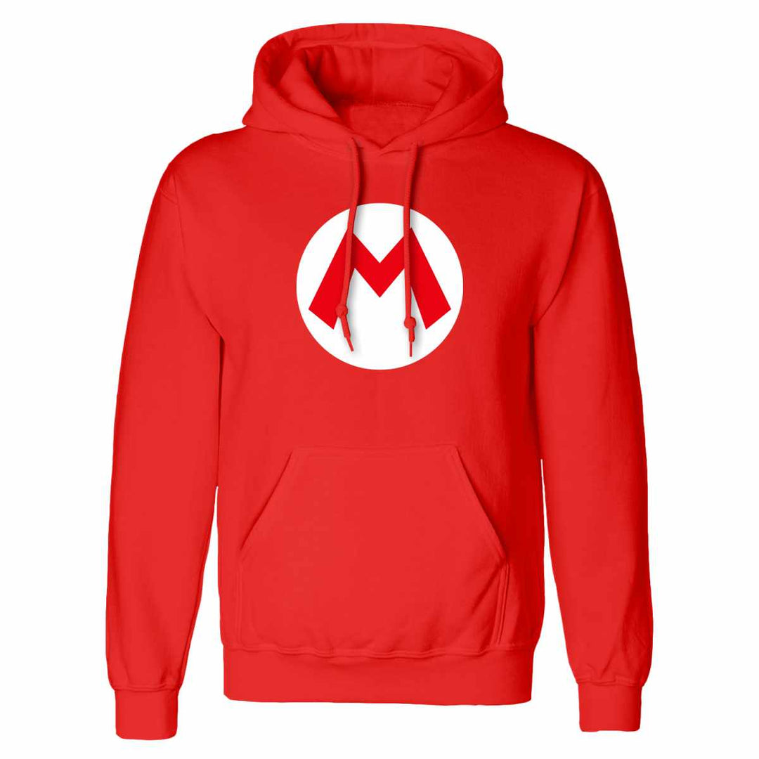 Nintendo Super Mario Mario Badge Unisex Adults Pullover Hoodie