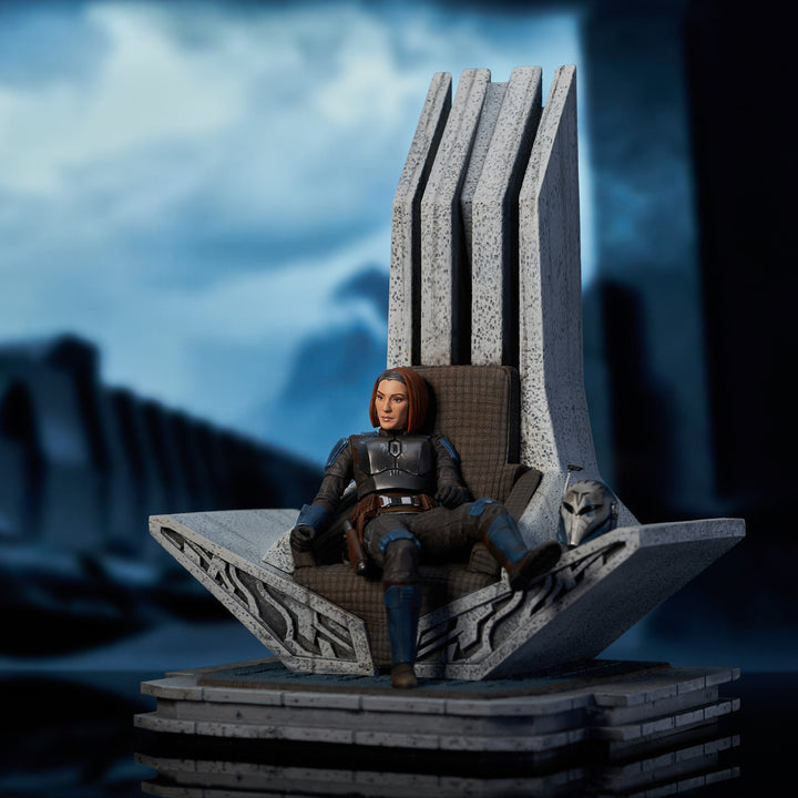 Star Wars The Mandalorian Premier Collection Bo-Katan on Throne 1/7 Scale Limited Edition Statue