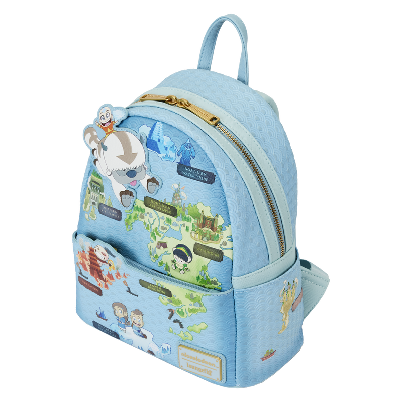 Loungefly Avatar The Last Airbender Map of the Four Nations Mini Backpack