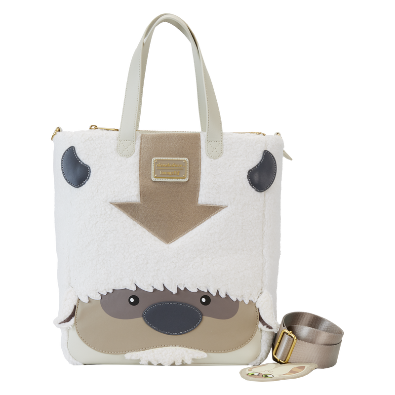 Loungefly Avatar The Last Airbender Appa Cosplay Plush Tote Bag with Momo Charm