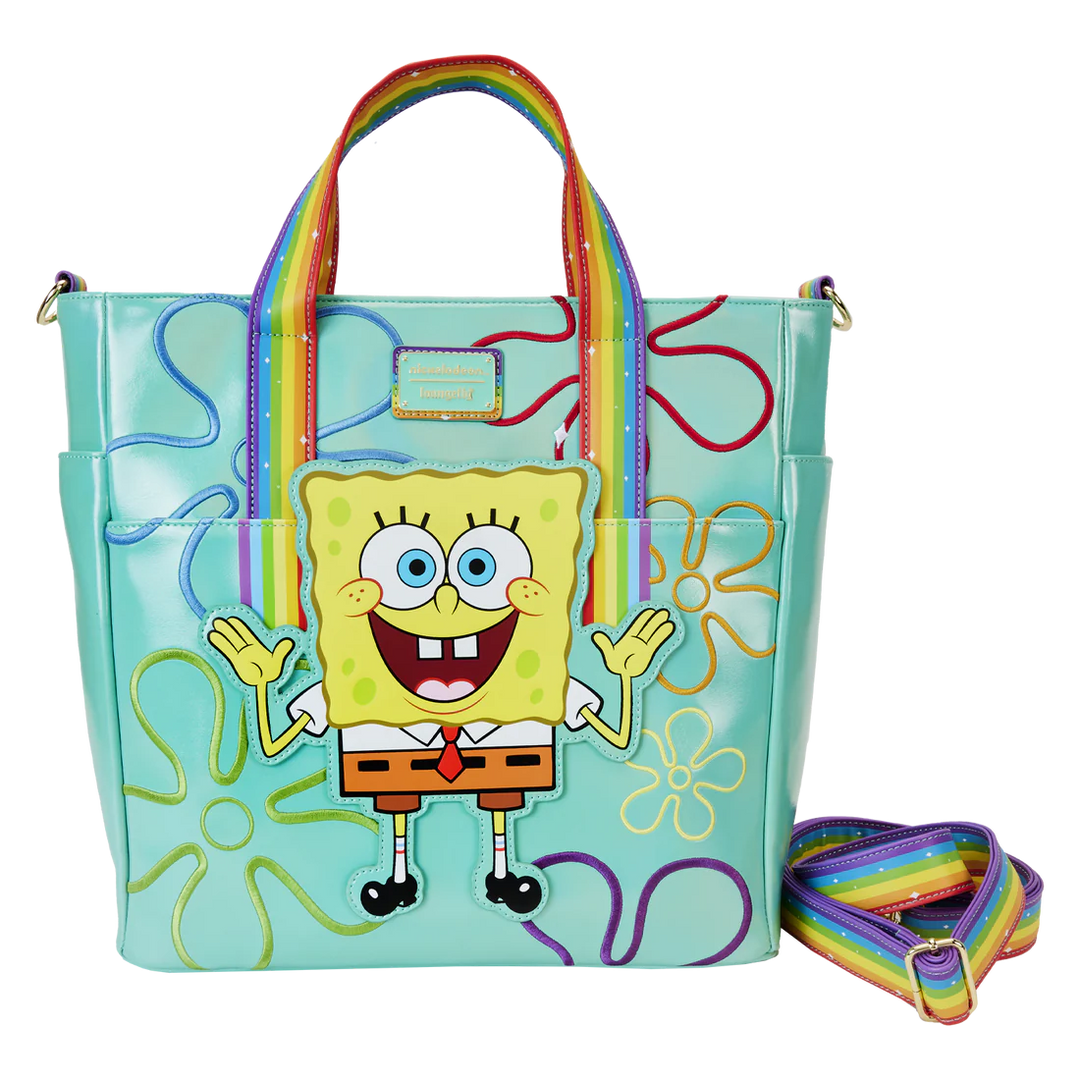 Loungefly Nickelodeon Spongebob 25th Anniversary Imagination Convertible Tote Bag