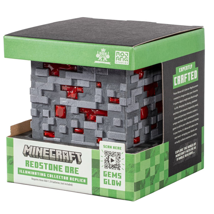 Official Minecraft Redstone Ore Illuminating Collector Replica