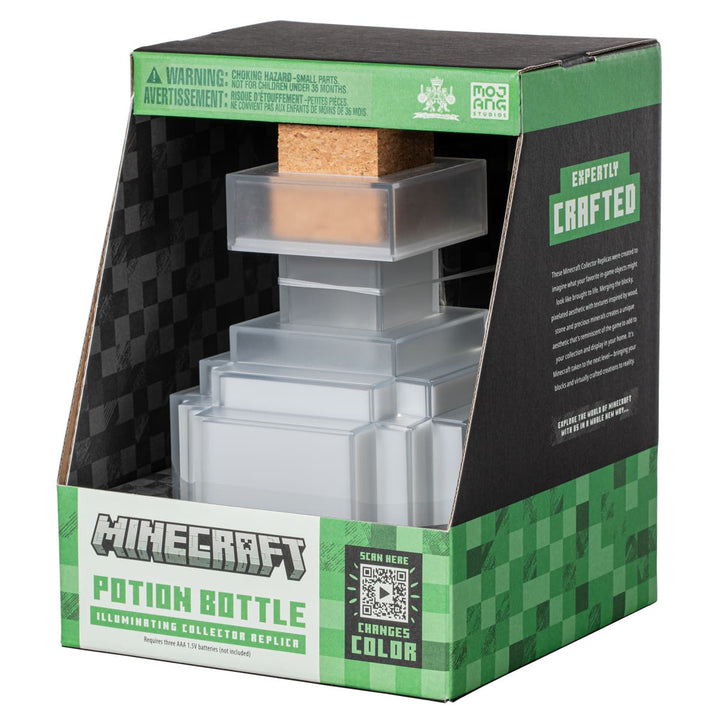 Official Minecraft Potion Bottle Illuminating Collector Replica