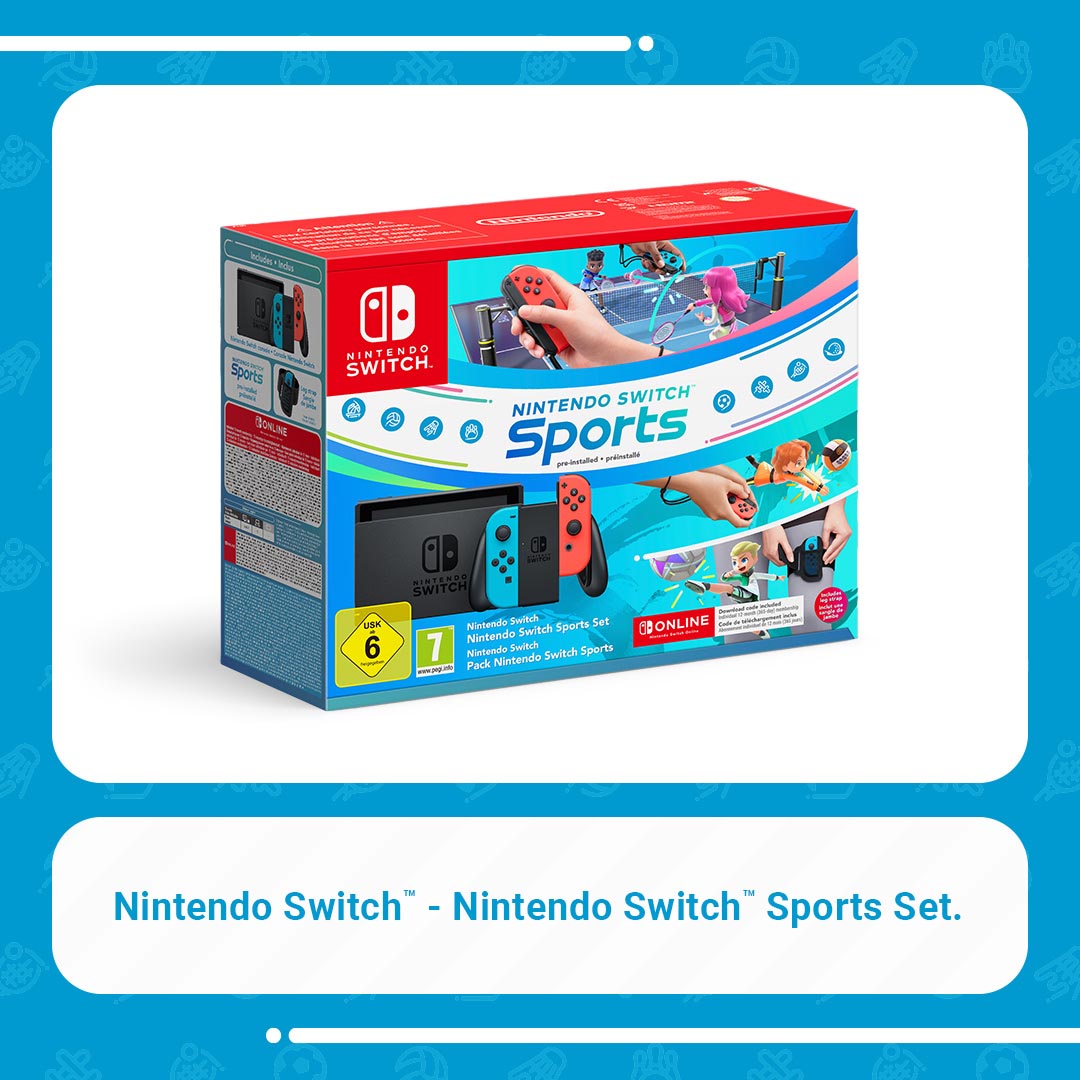 Nintendo Switch Neon Red/Blue Switch Sports & 12-Month Nintendo Switch Online Membership