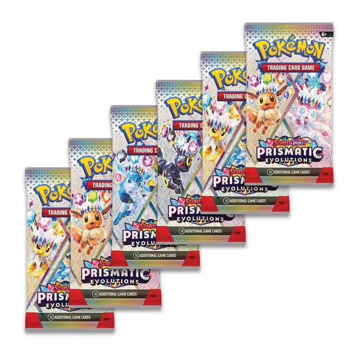 Pokémon TCG: Scarlet & Violet-Prismatic Evolutions Booster Bundle (6 Packs) *More On The Way - Sign Up For The Restock Notif