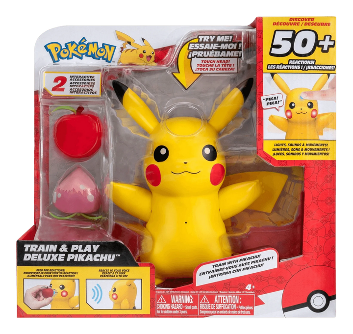 Pokémon Train and Play Deluxe Pikachu Figure