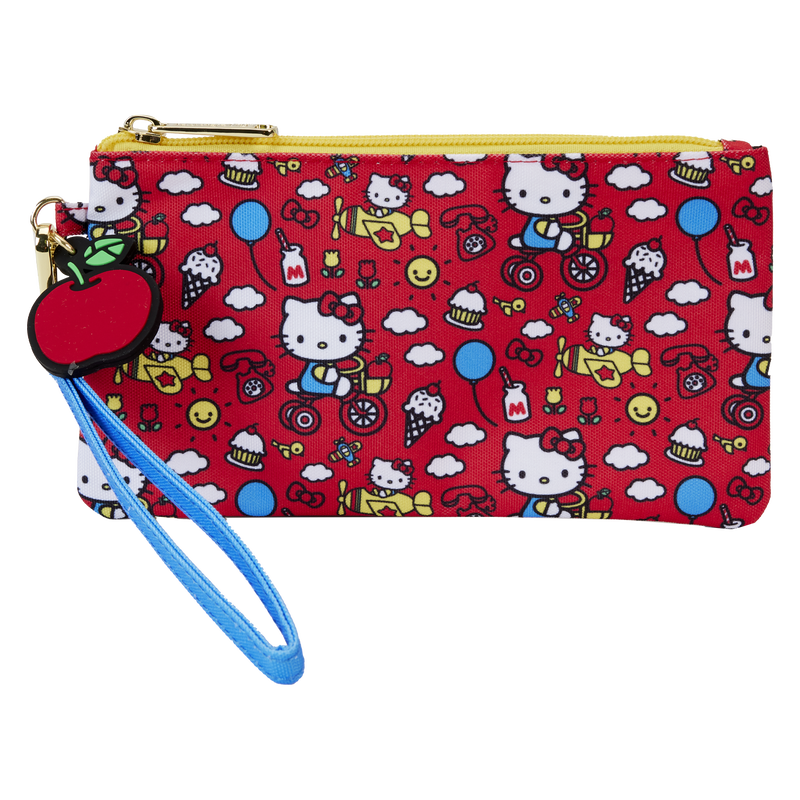 Loungefly Sanrio Hello Kitty 50th Anniversary All-Over Print Zipper Pouch Wristlet