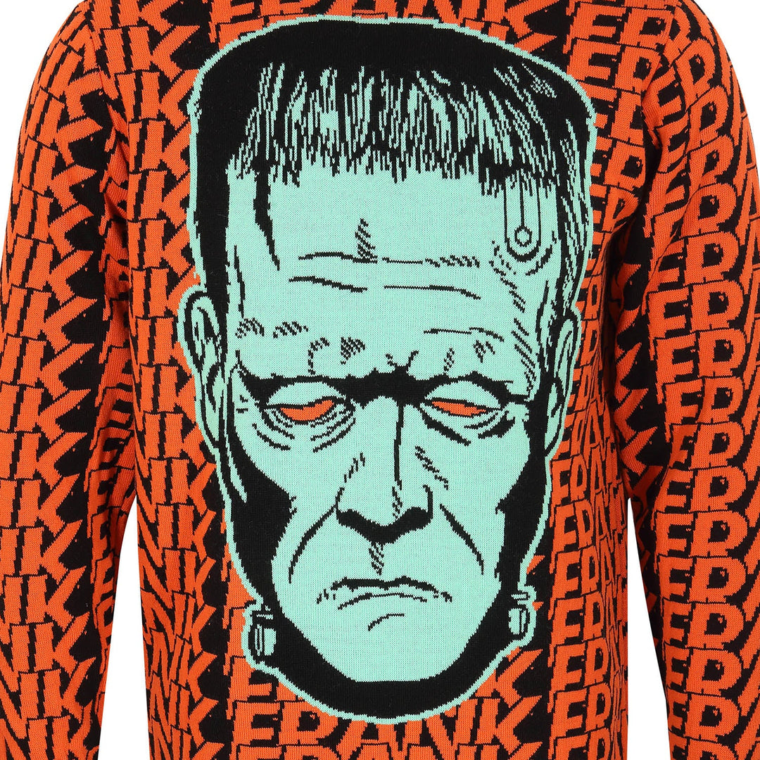Universal Monsters Frankenstein Head Knitted Jumper