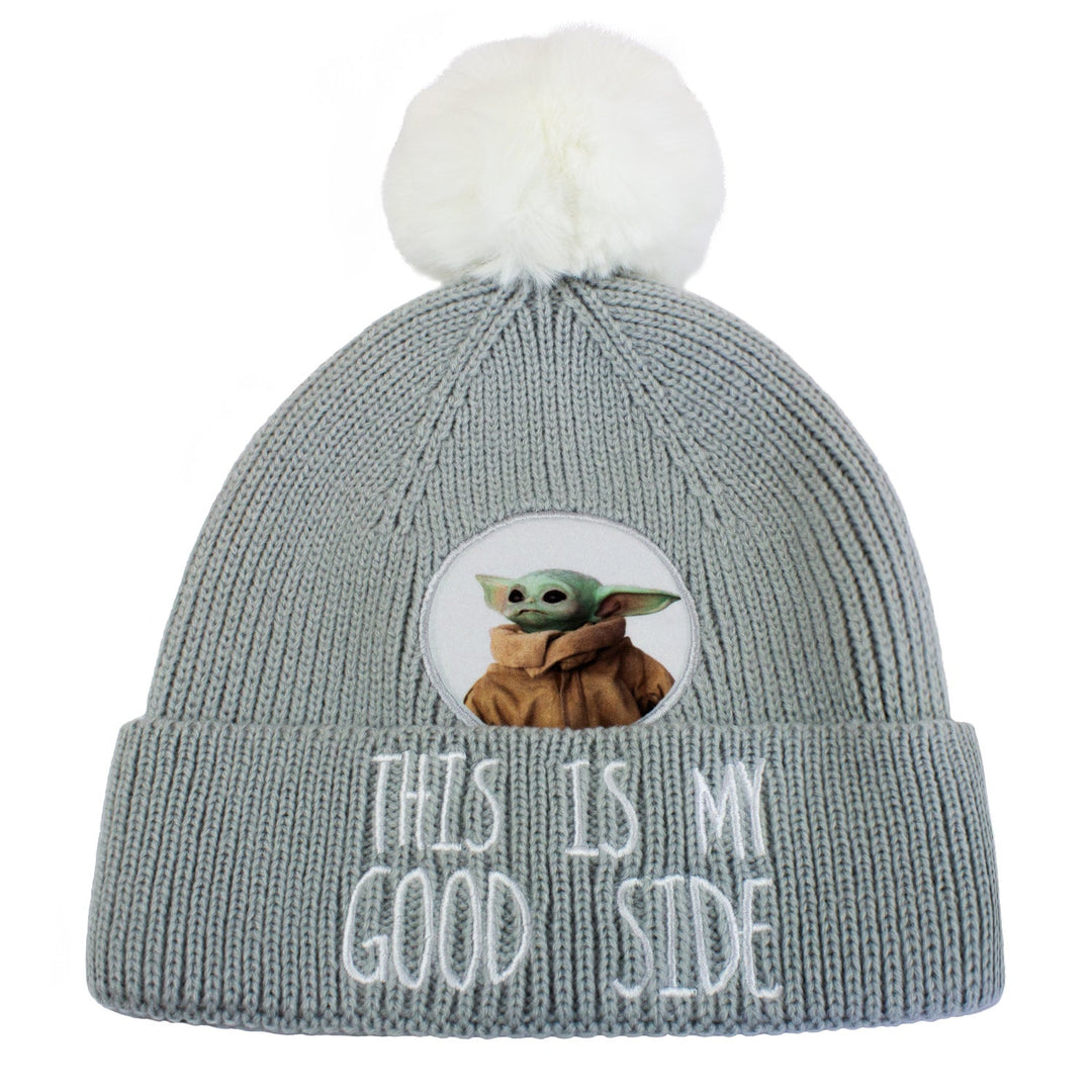 Star Wars The Mandalorian Good Side Pom Pom Beanie