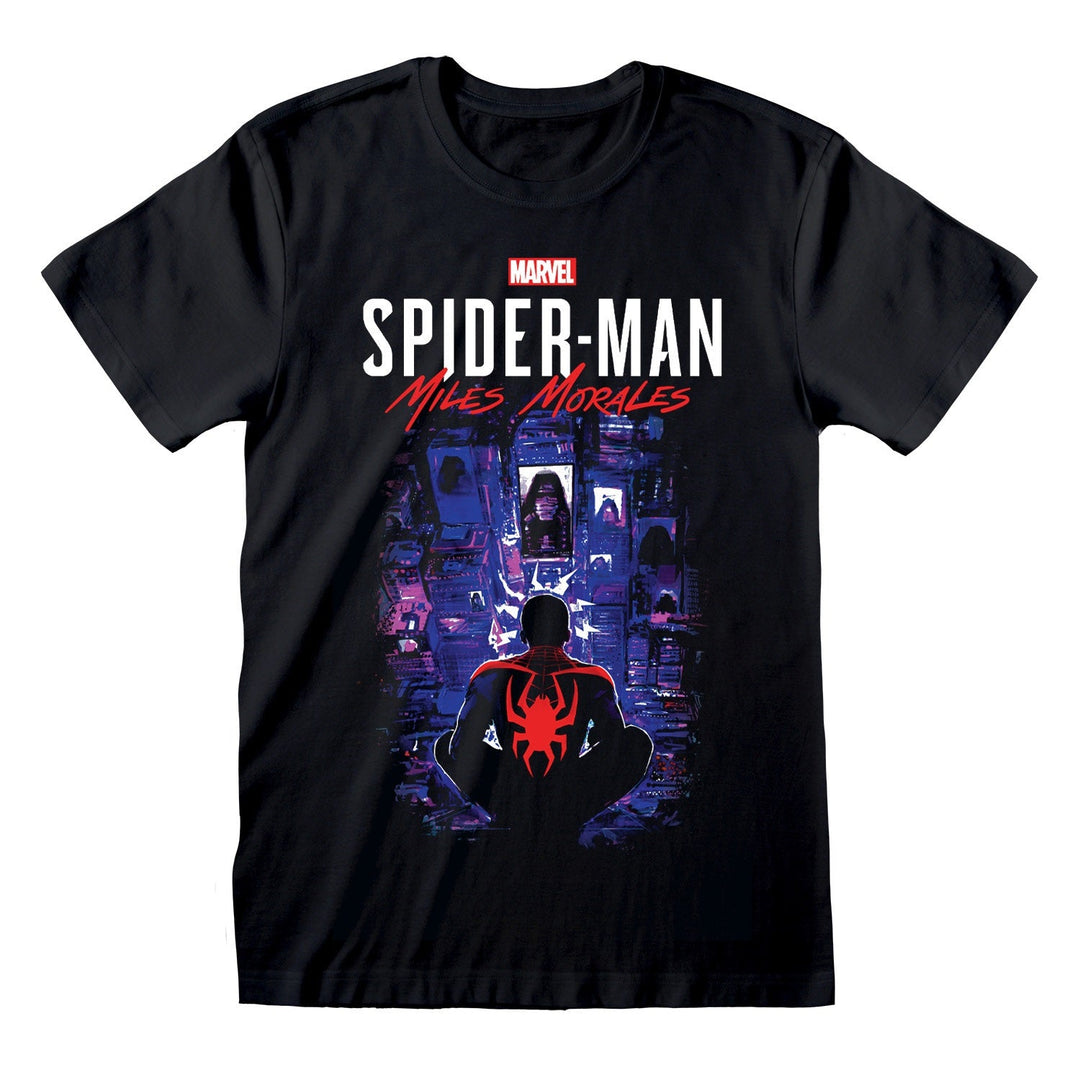 Spider-Man Miles Morales Videogame City Overwatch T-Shirt