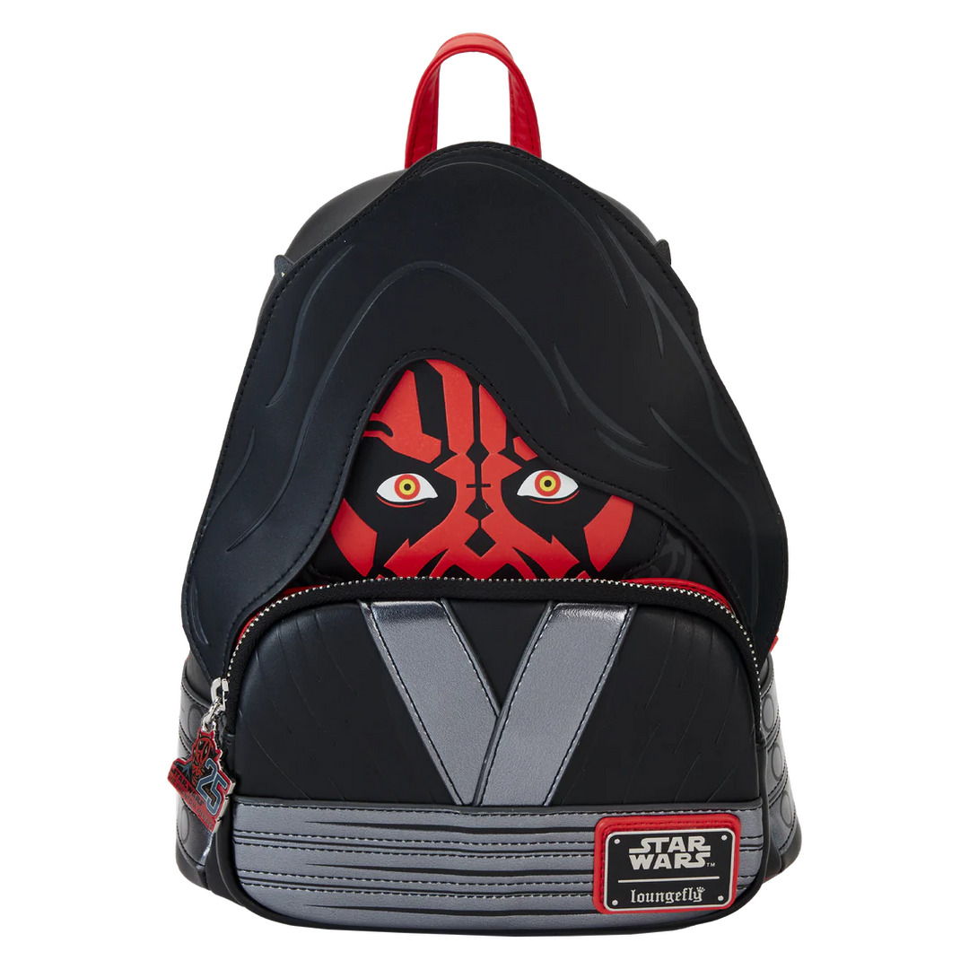 Loungefly Star Wars Phantom Menace 25th Darth Maul Cosplay Mini Backpack