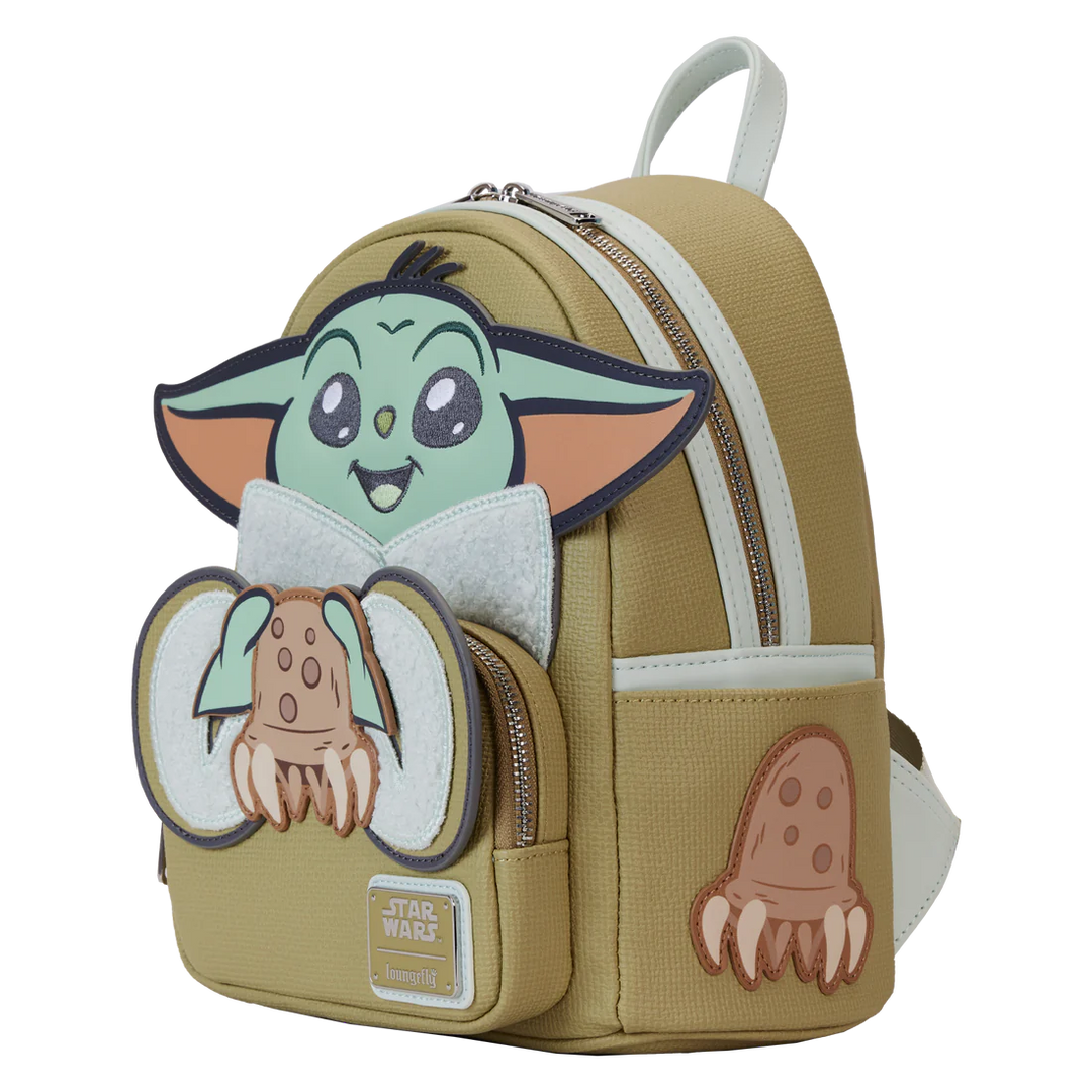 Loungefly Mandalorian Grogu And Crabbies Cosplay Mini Backpack