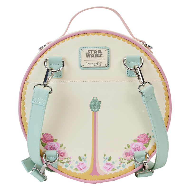 Loungefly Star Wars Rebel Alliance Floral Round Convertible Mini Backpack & Crossbody Bag
