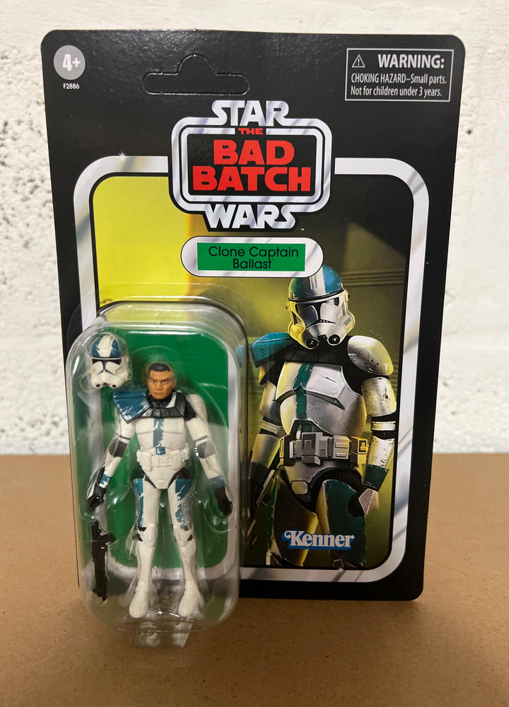Star Wars The Vintage Collection The Bad Batch Clone Captain Ballast (Unpunched Card)