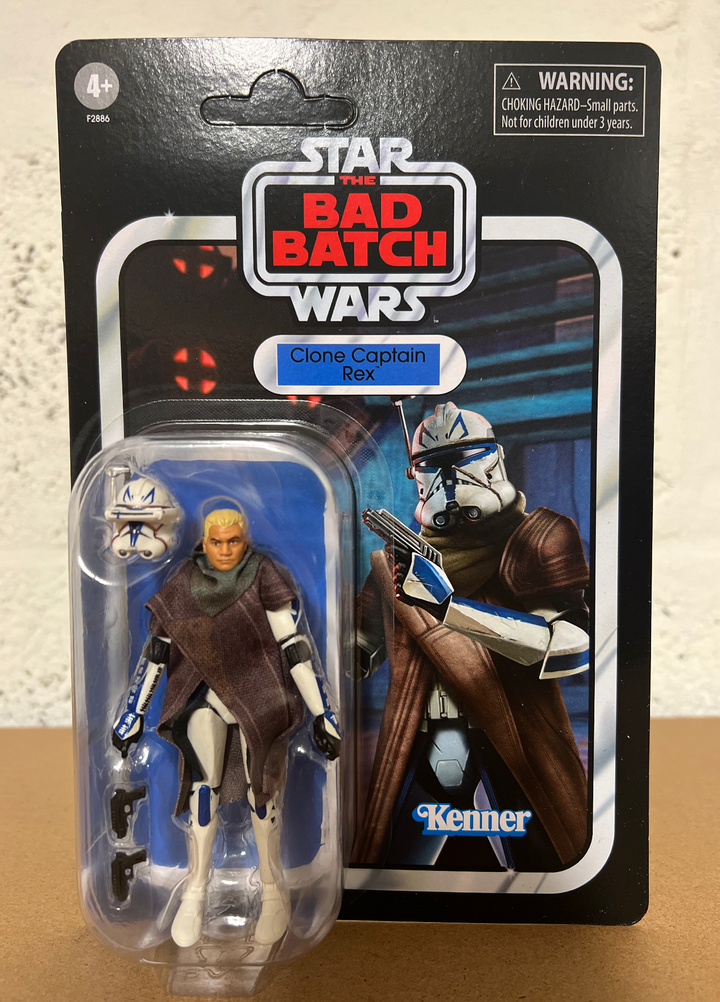 Star Wars The Vintage Collection The Bad Batch Clone Captain Rex (Unpunched Card)