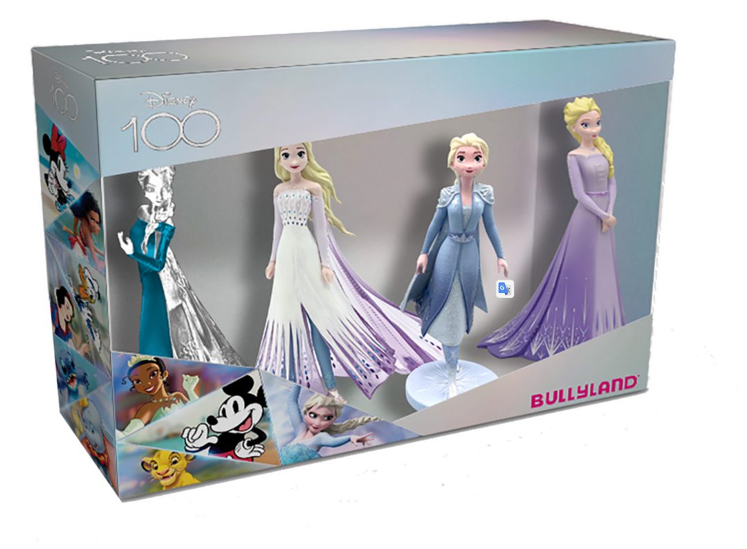Disney 100th Anniversary Frozen Platinum Figure Set