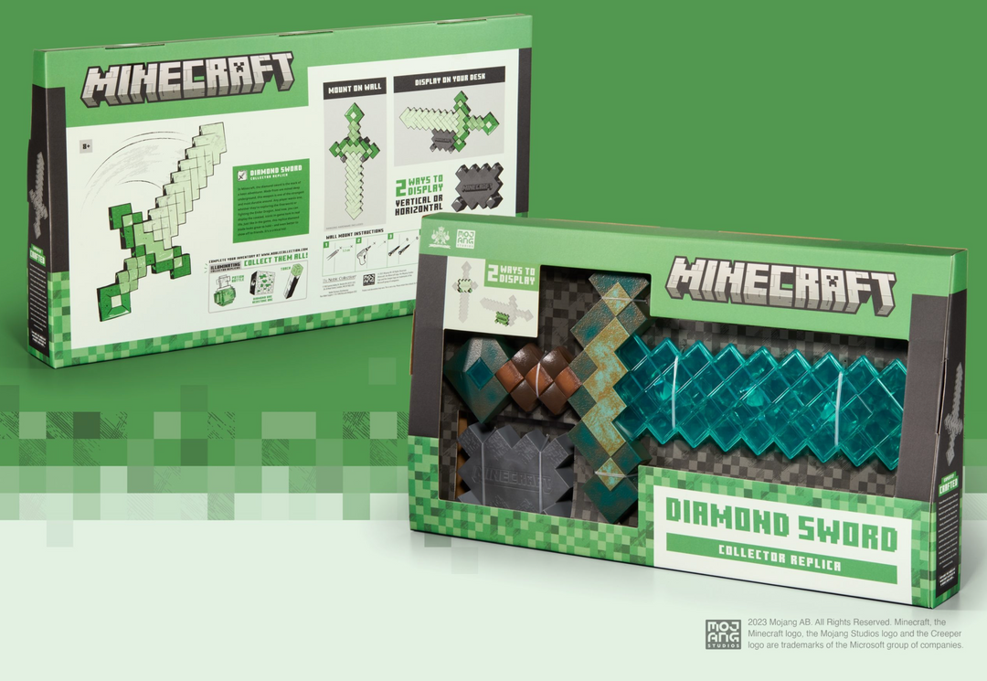 Official Minecraft Diamond Sword Collector Replica