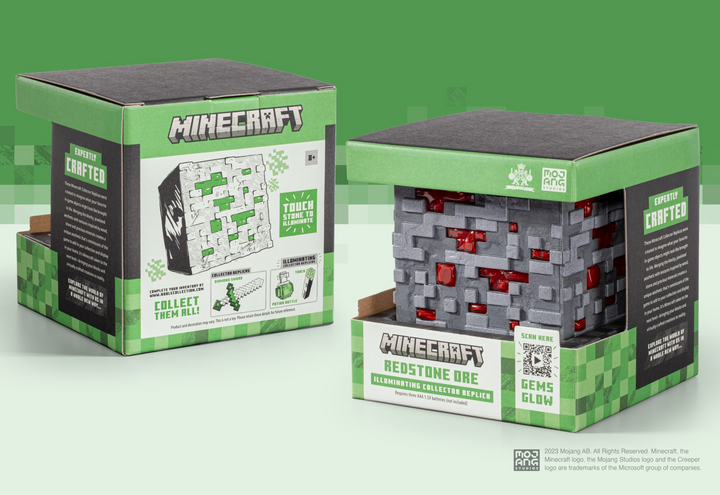 Official Minecraft Redstone Ore Illuminating Collector Replica