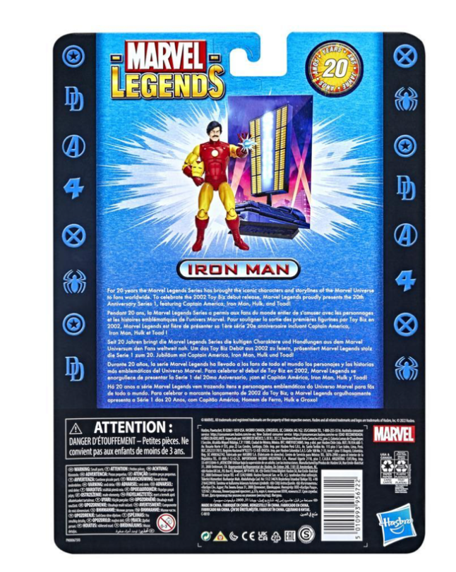 Marvel Legends Series Deluxe Retro Iron Man Action Figure