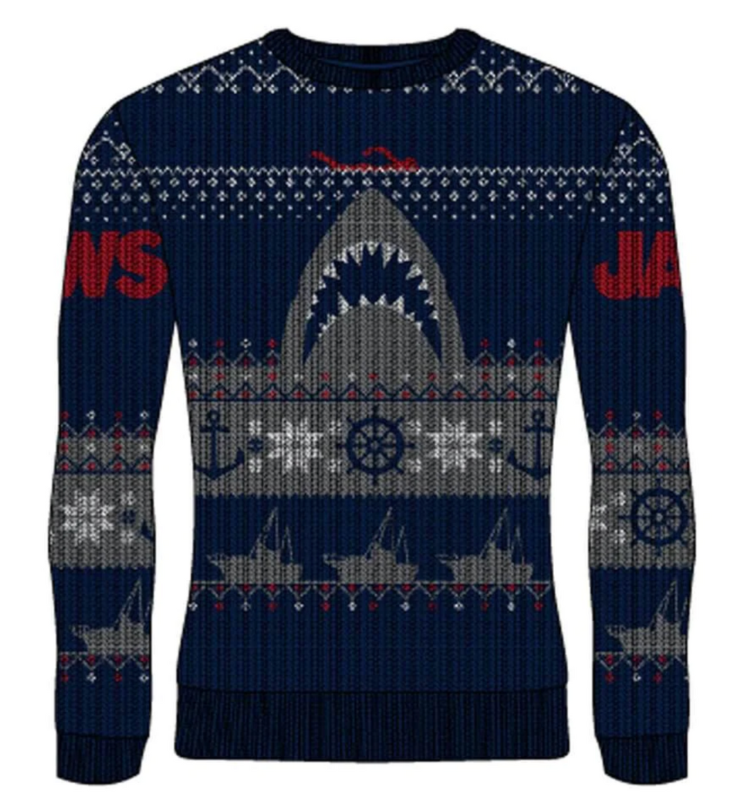Official Jaws Knitted Unisex Christmas Jumper
