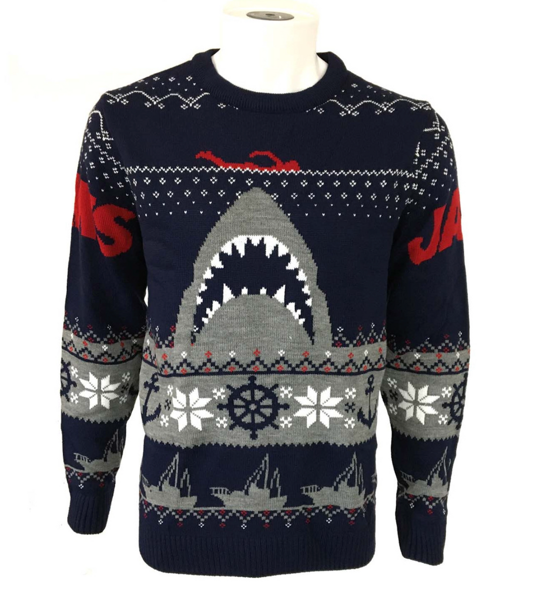 Official Jaws Knitted Unisex Christmas Jumper