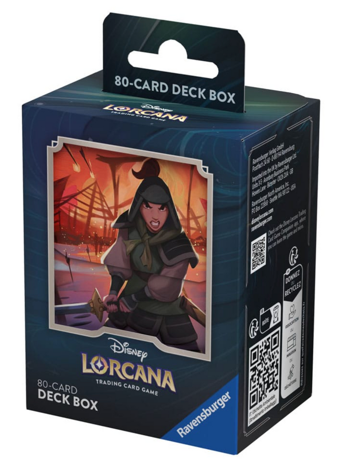 Disney Lorcana Trading Card Game Rise of the Floodborn Mulan Deck Box Set