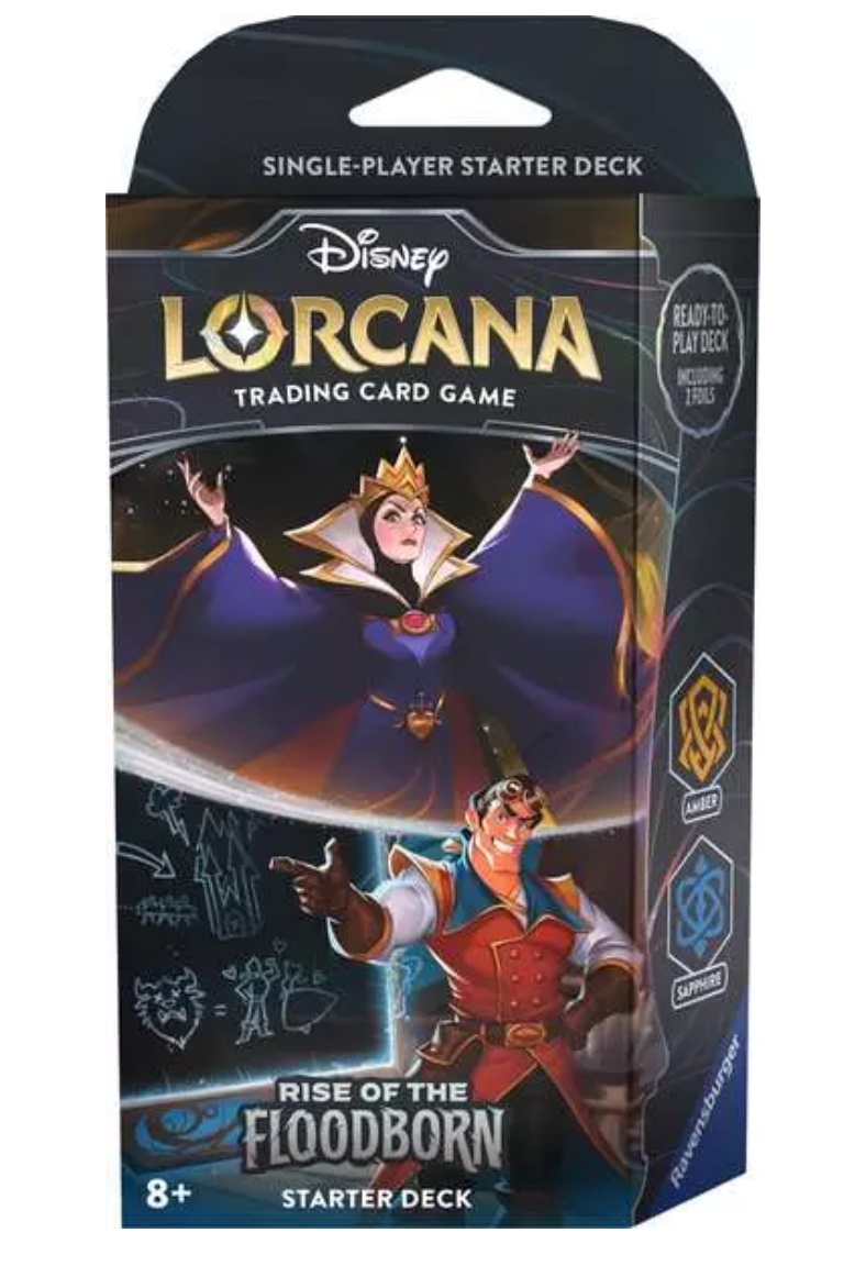 Disney Lorcana Trading Card Game Starter Deck The Queen and Gaston