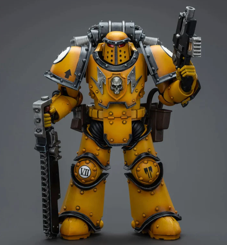 Warhammer 40k Imperial Fists Legion MkIII Despoiler Squad Legion Despoiler with Chainsword 1/18 Scale Figure