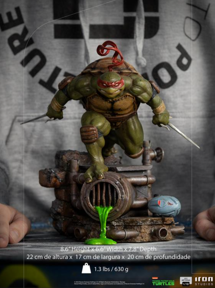 Iron Studios Teenage Mutant Ninja Turtles Battle Diorama Series Raphael 1/10 Art Scale Statue