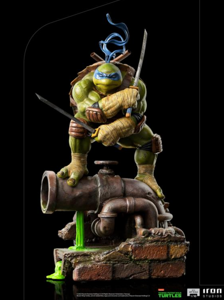 Iron Studios Teenage Mutant Ninja Turtles Battle Diorama Series Leonardo 1/10 Art Scale Statue