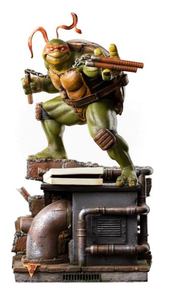 Iron Studios Teenage Mutant Ninja Turtles Battle Diorama Series Michelangelo 1/10 Art Scale Statue