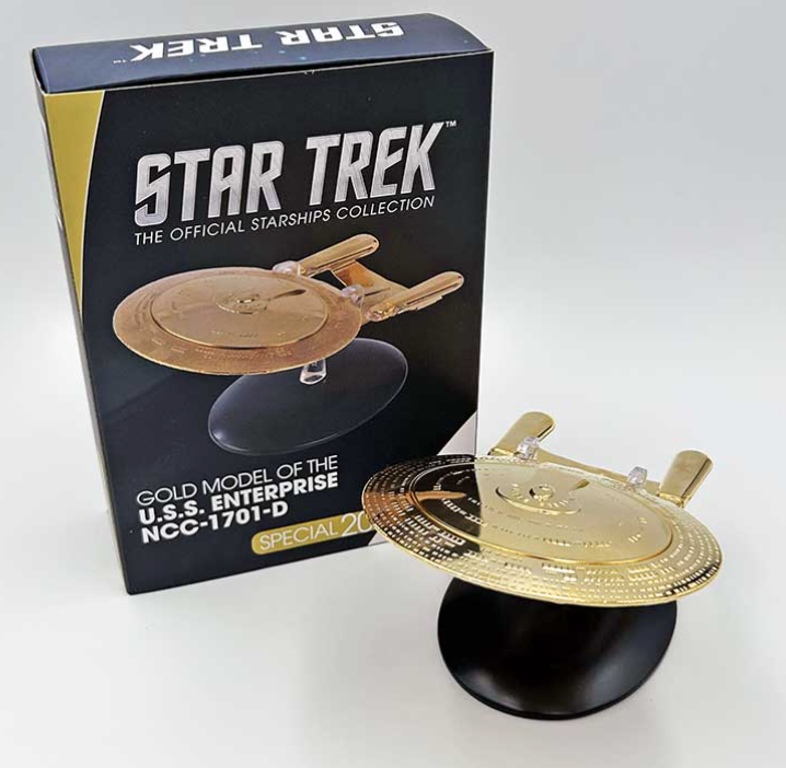 Star Trek First Contact 18K Gold USS Enterprise NCC-1701-D Diecast Replica