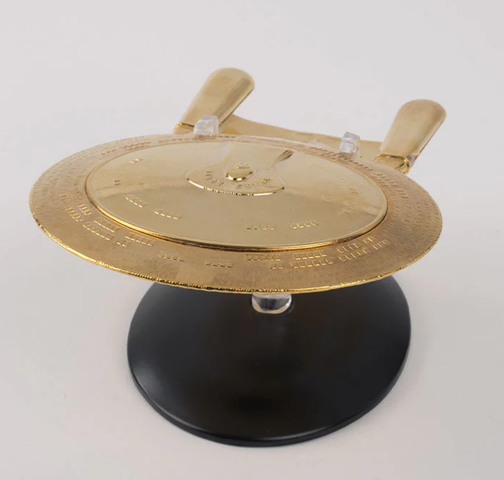 Star Trek First Contact 18K Gold USS Enterprise NCC-1701-D Diecast Replica