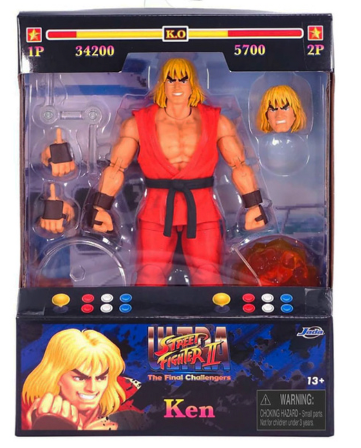 Ultra Street Fighter II The Final Challengers Ken Masters 6" Action Figure