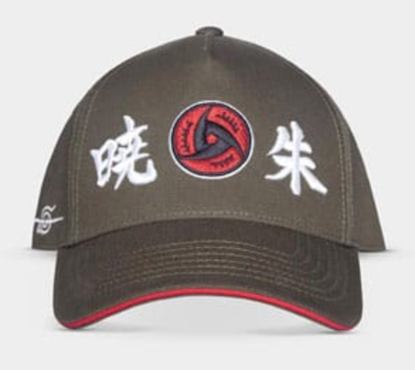 Naruto Shippuden Akatsuki Clan Curved Bill Cap