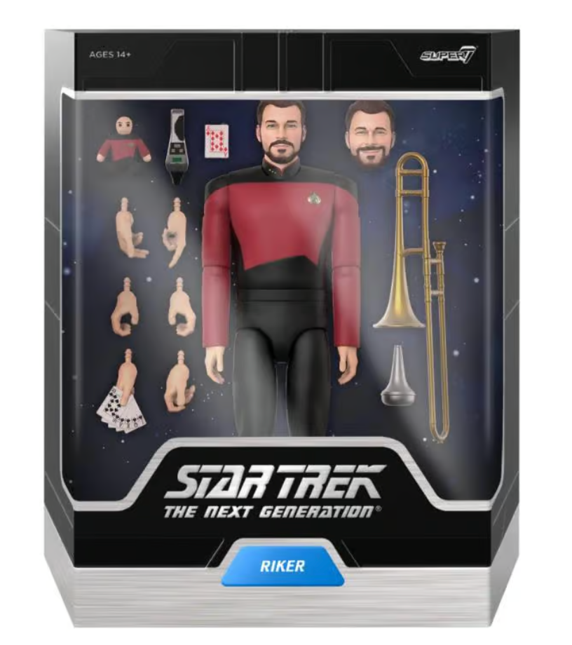 Star Trek The Next Generation W1 Riker Super7 ULTIMATES! Action Figure