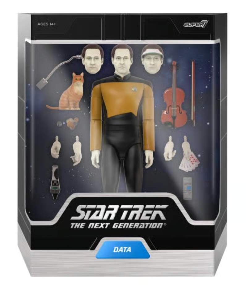 Star Trek The Next Generation W1 Data Super7 ULTIMATES!  Action Figure