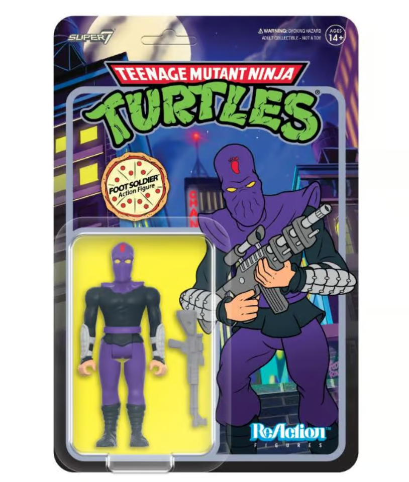 Teenage Mutant Ninja Turtles Foot Soldier (Cartoon Version) ReAction Figure