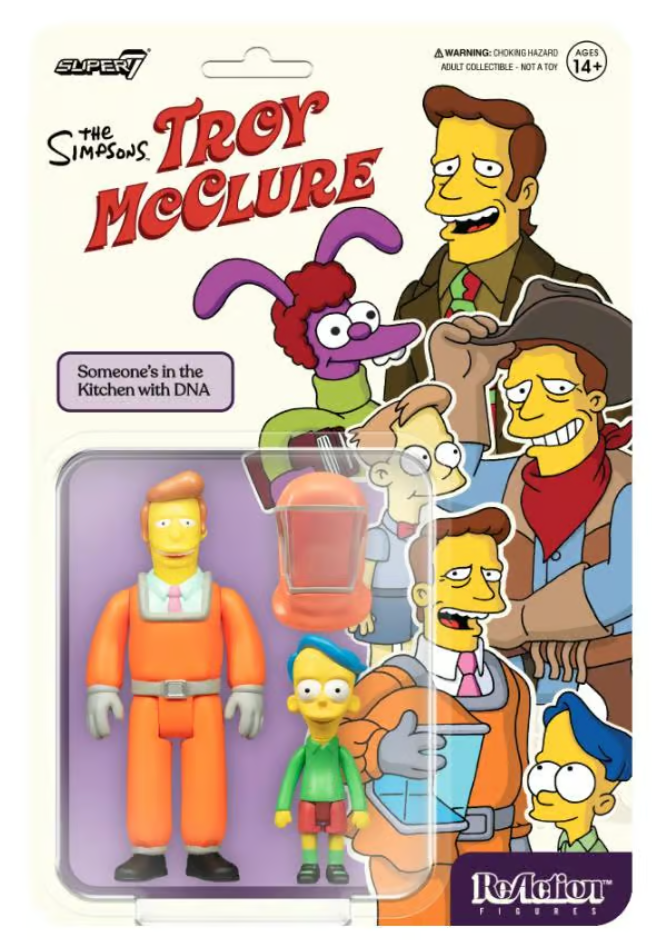The Simpsons Troy McClure DNA ReAction Figure