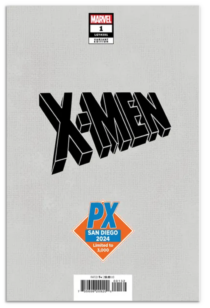San Diego Comic Con 2024 X-Men #1 (Tony Daniel Marvel Comics Black & White SDCC 2024 PX Variant Edition)