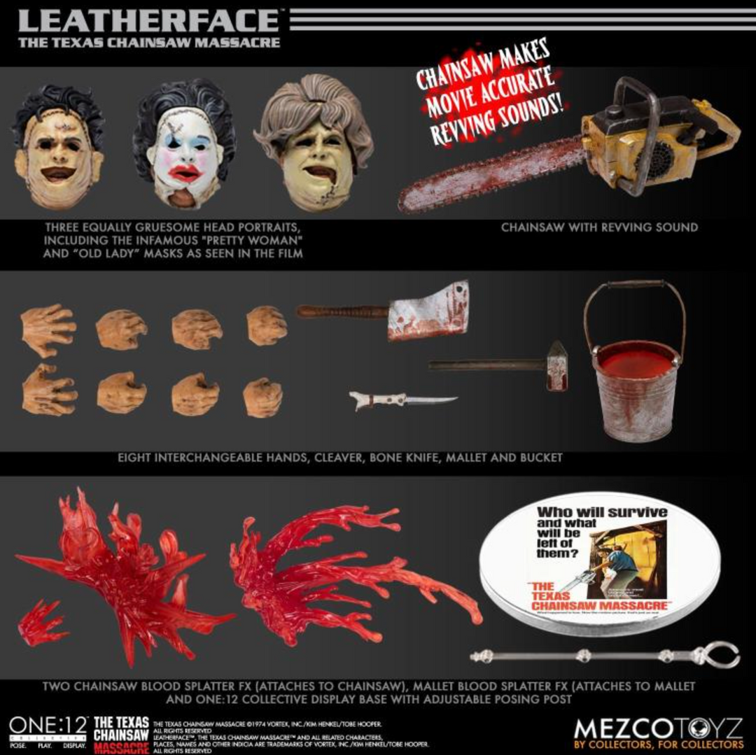 Mezco The Texas Chainsaw Massacre One:12 Collective Deluxe Leatherface