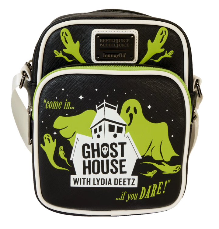 Loungefly Warner Bros Beetlejuice 2 Ghost House Crossbody Bag