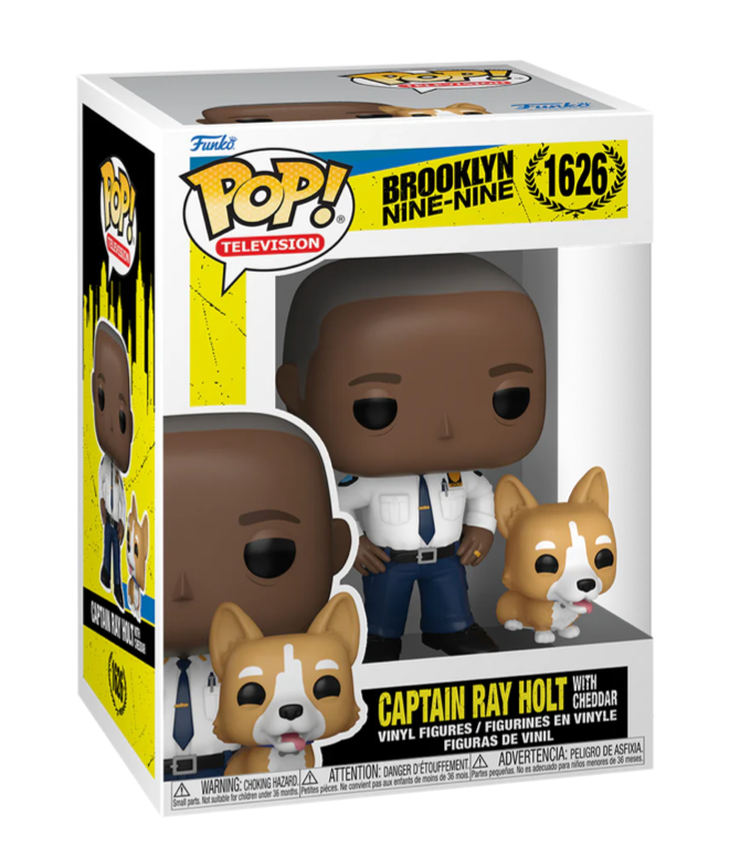 Captain Raymond Holt With Cheddar Brooklyn Nine-Nine Funko POP! Vinyl Figure