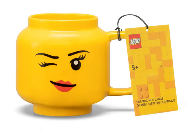 LEGO Large Winking Girl Ceramic Mug