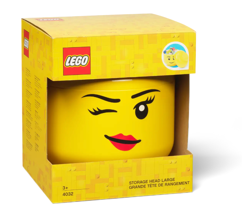 LEGO Large Winking Girl Storage Head