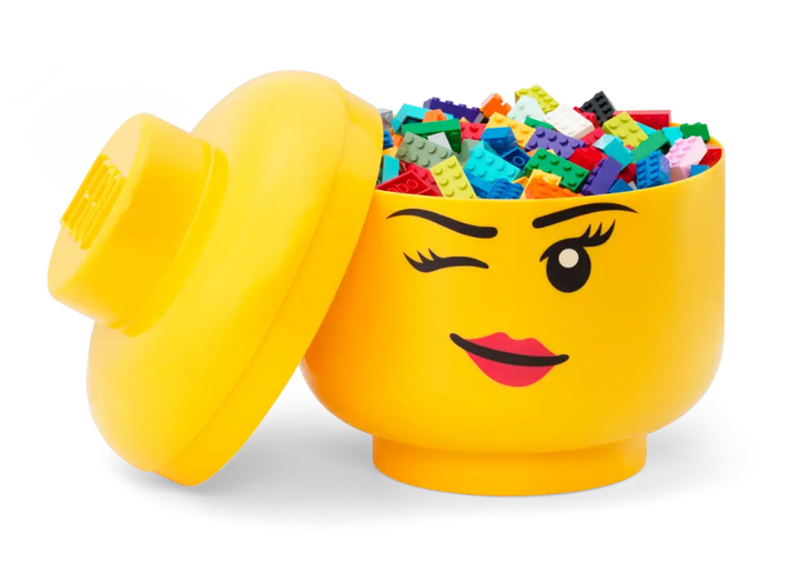 LEGO Large Winking Girl Storage Head