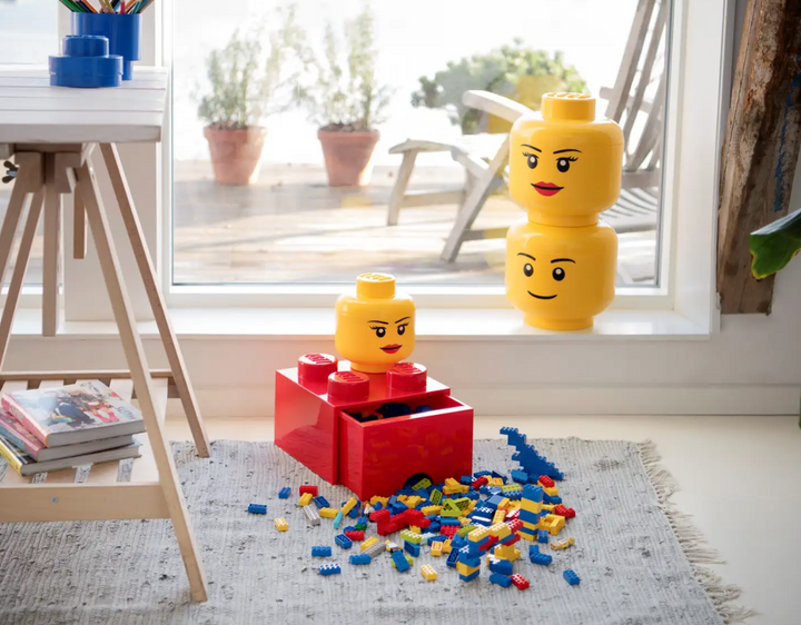 LEGO Large Minifigure Boy Storage Head