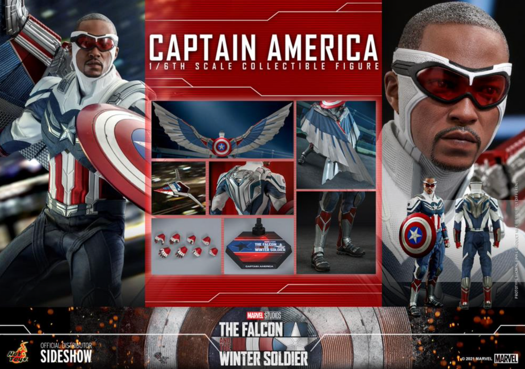 Hot Toys The Falcon and the Winter Soldier Captain America 1/6 Scale Figure