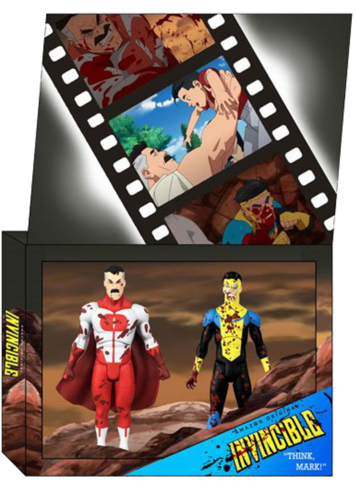 Invincible Bloody Omni-Man and Invincible Deluxe 7" Action Figure 2-Pack Exclusive