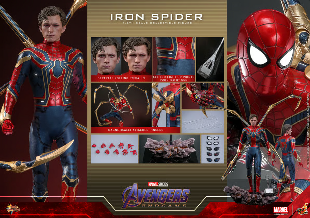 Hot Toys Avengers Endgame Iron Spider 1/6th Scale Figure